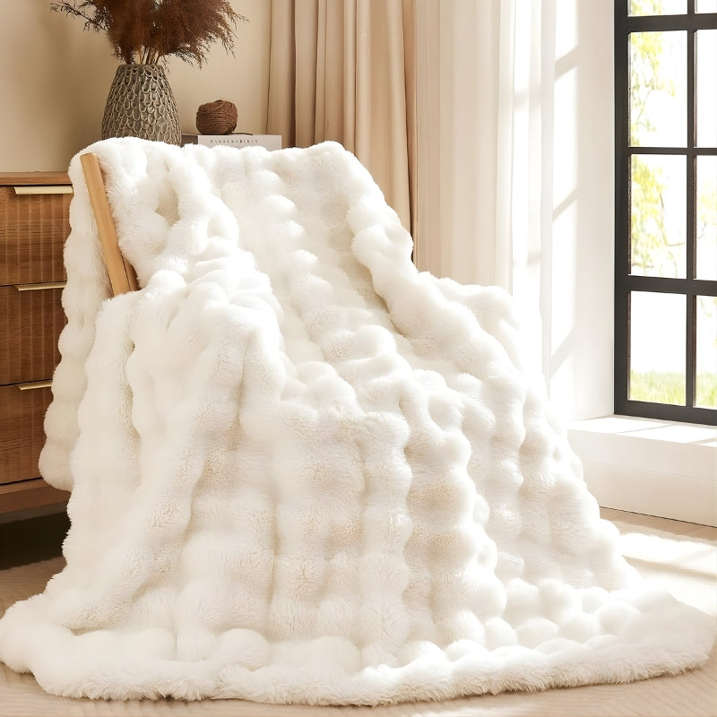 Vesari™ Faux Rabbit Fleece Blanket