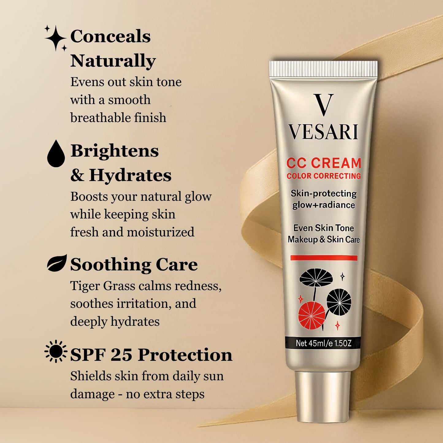 Vesari FlawlessTone™ Color Correcting CC Cream