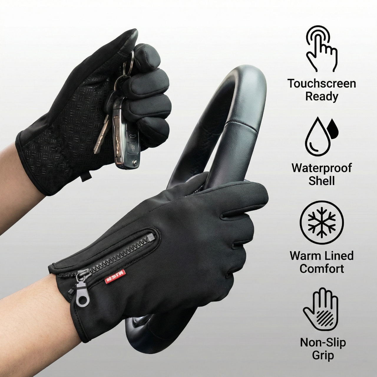Vesari™ Waterproof Touchscreen Gloves