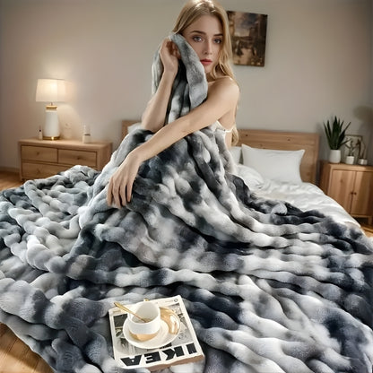 Vesari™ Faux Rabbit Fleece Blanket