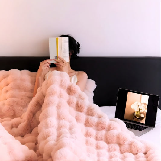 Vesari™ Faux Rabbit Fleece Blanket