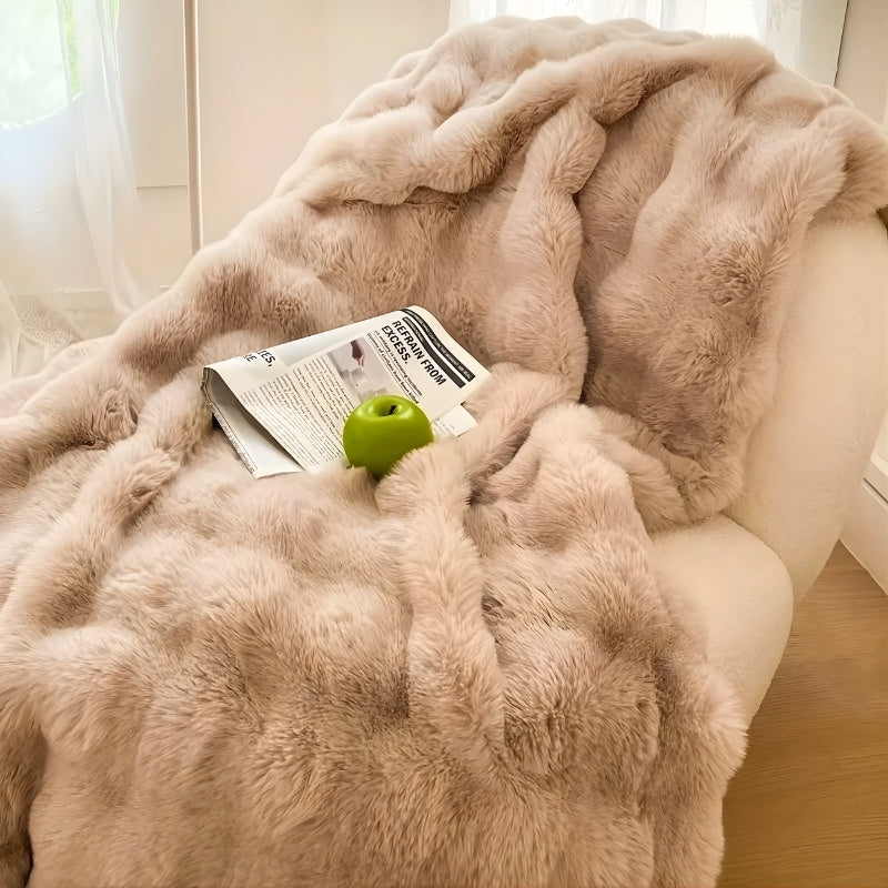 Vesari™ Faux Rabbit Fleece Blanket