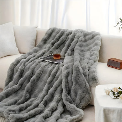 Vesari™ Faux Rabbit Fleece Blanket
