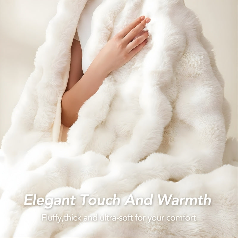 Vesari™ Faux Rabbit Fleece Blanket