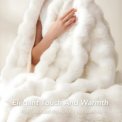 Vesari™ Faux Rabbit Fleece Blanket